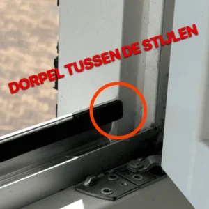 Voor de staande kozijnstijlen